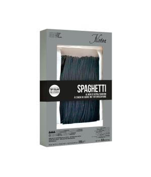 Spaghetti Chitarra mit Sepia Nero italienische Filotea Eiernudeln