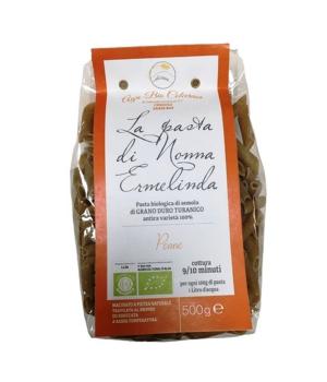 PENNE organic short pasta Colcerasa Turanico durum wheat semolina