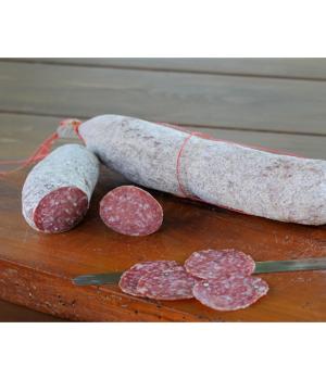 SALAME with LARDELLO Funari  norcineria of excellence traditional Marches