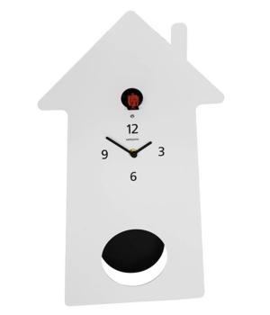 MERIDIANA 219 white Cuckoo Clock with Pendulum