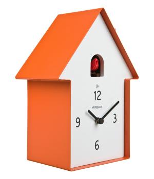 MERIDIANA 220 orange modern version of traditional forest cuckoo clock