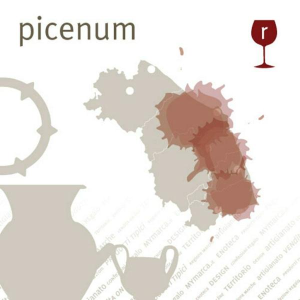 6 bottiglie di rosso PICENO il vino più venduto delle MARCHE